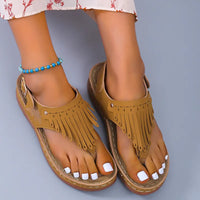 Naomi | Women’s Roman Thong Wedge Sandals