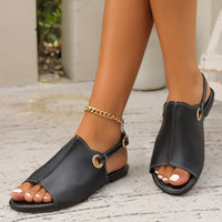 Alessia | Women’s Peep-Toe Back-Strap Flat Sandals