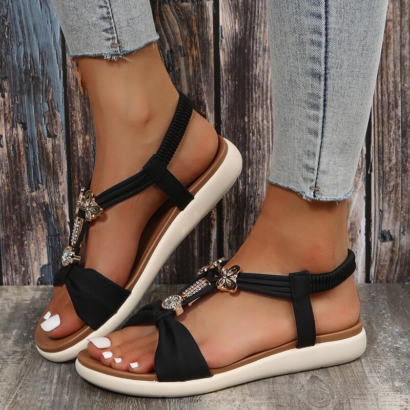 Camille® | Bohemian inspired flat sandals