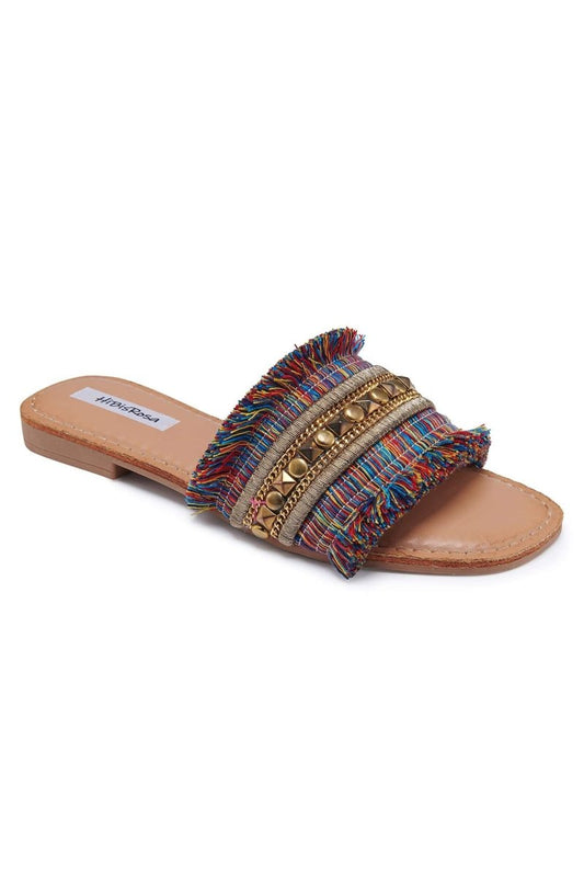 Lina® | Flat Sandals With Metal Decoration