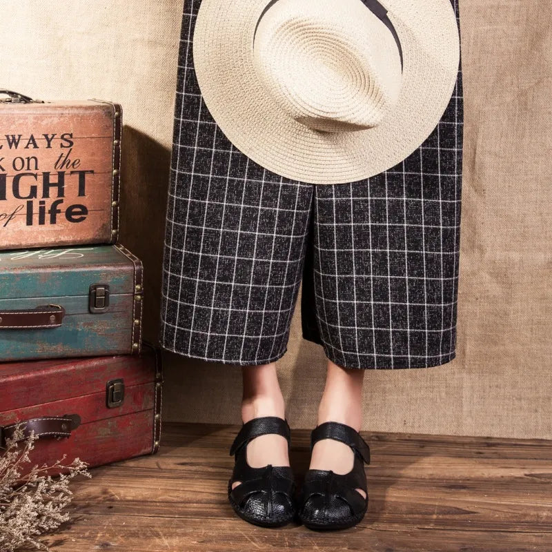 Paloma | Women Retro Genuine Leather Sandals