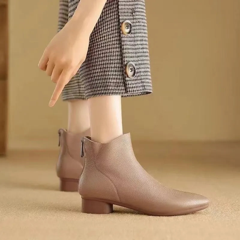 Adelaide | Women’s Vintage Thick Sole Mid-Calf Martin Boots