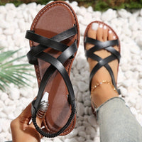 Nora® | Trendy women's sandals in a solid color