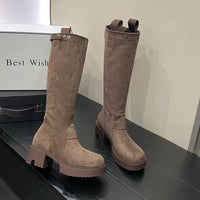 Natalia | Chunky Heel Platform Long Boots