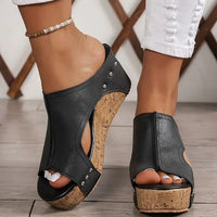 Barbara® | Leather platform sandals