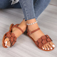 Valentina | Women’s Floral Flat Sandals