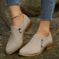 Lorette | Women’s Chunky Square Heel Short Boots