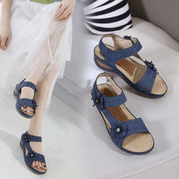 Calista | Women’s Synthetic Leather Wedge Sandals