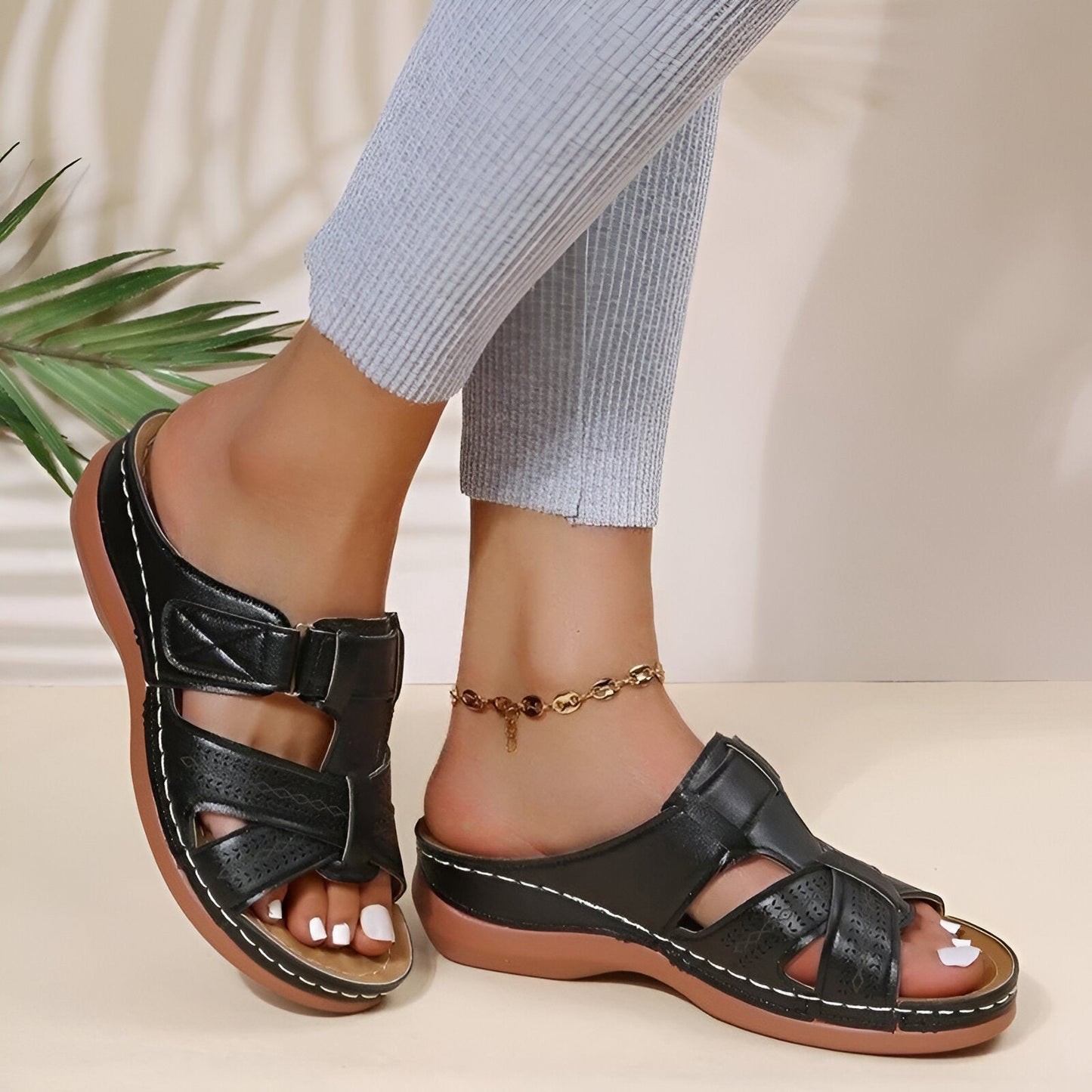 Piper® | Vintage orthopedic wedge sandal