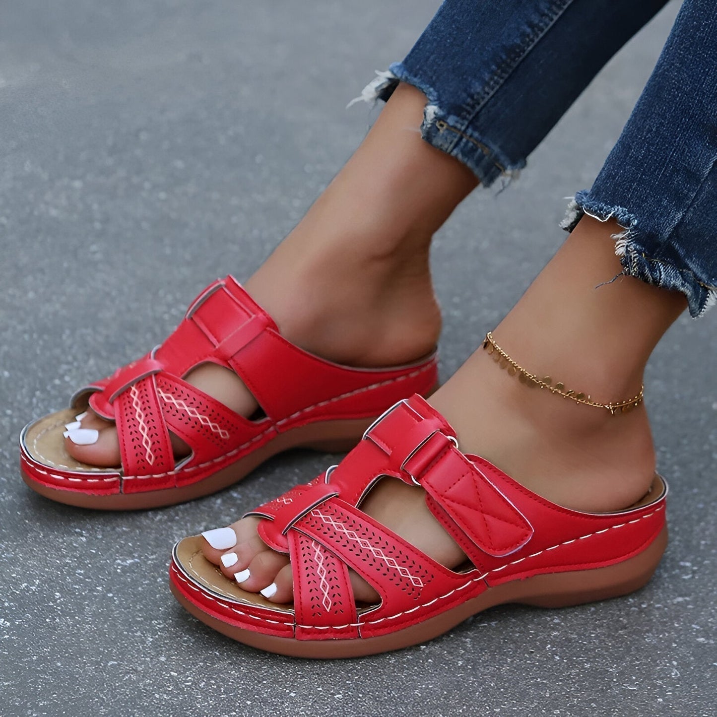 Piper® | Vintage orthopedic wedge sandal